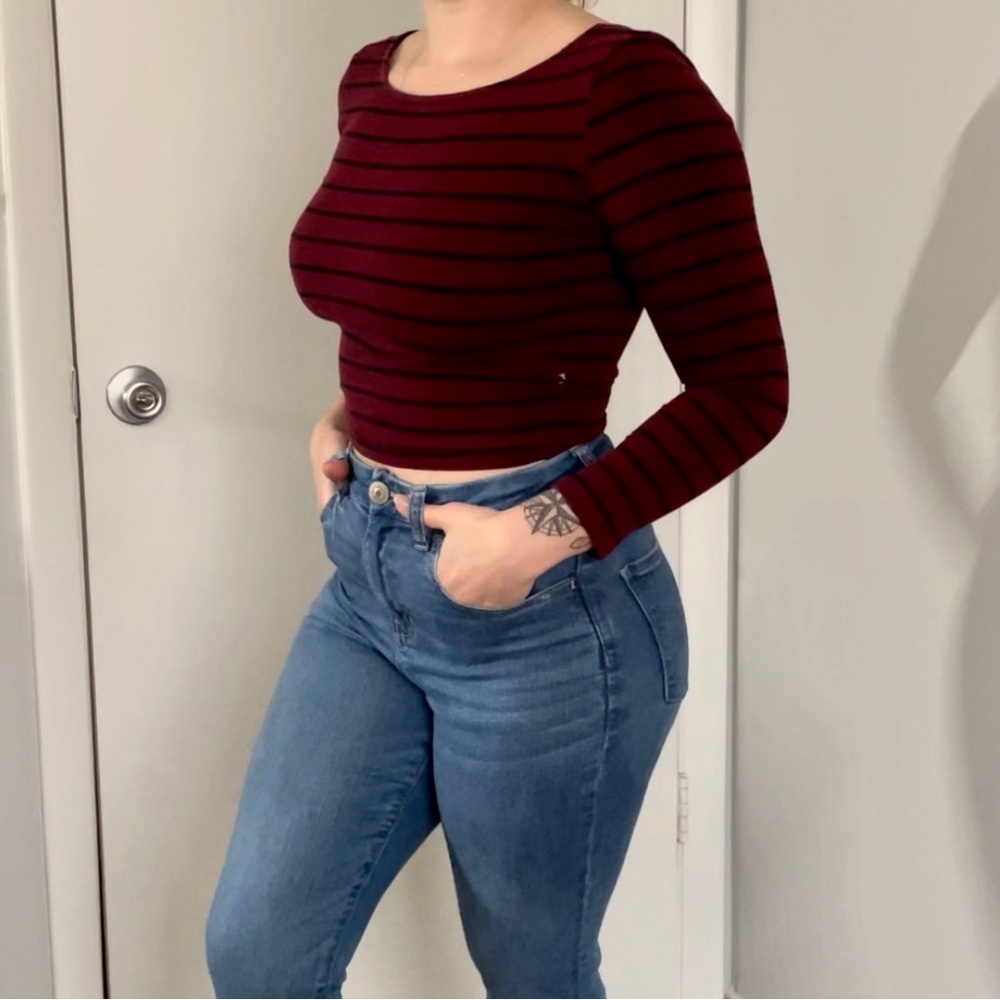 Striped Crop Top